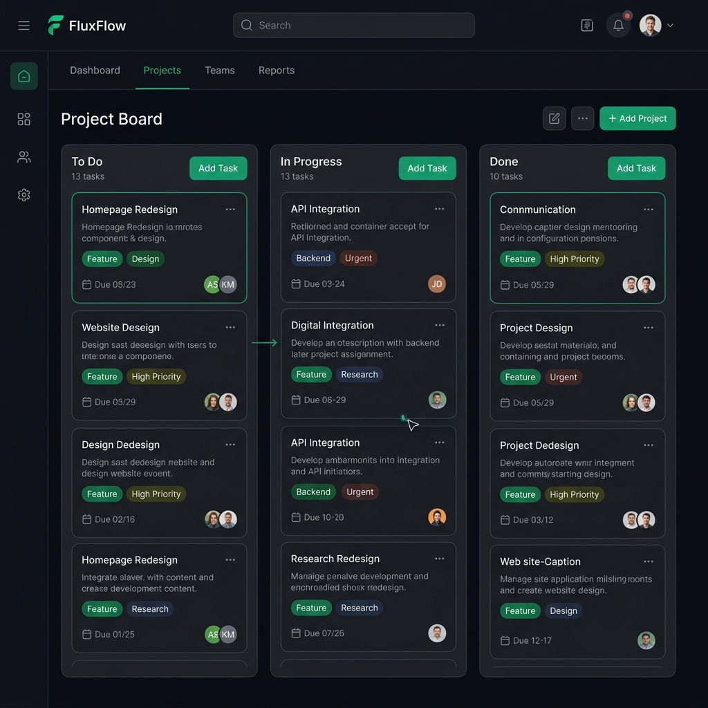 TaskFlow Kanban